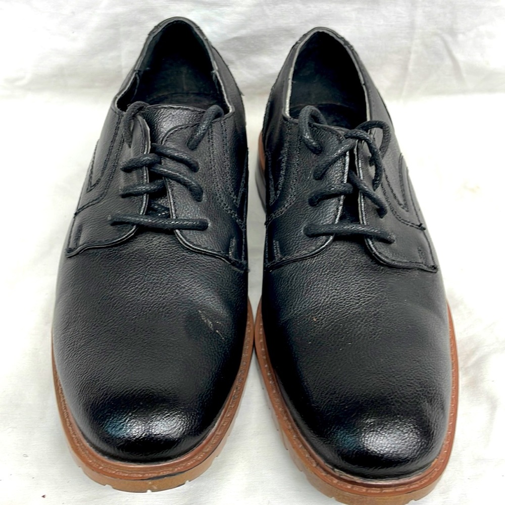 Perry Ellis America black lace up loafers boys sz 1
